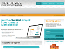 Tablet Screenshot of croisade.com